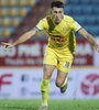 Sebastián Merlo celebra un gol para el Nam Dinh, algo que podrá volver a hacer en dos semanas.