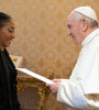 Silva junto al Papa, en su encuentro de este sábado.  (Fuente: NA)