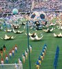 Una postal de la inolvidable ceremonia inaugural del Mundial Italia 90.