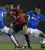 En el partido en Mendoza, igualaron en dos goles. (Fuente: AFP)