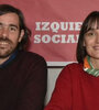 Los candidatos a presidente y vice del FIT-U, Nicolás del Caño y Romina del Plá.