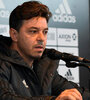 Marcelo Gallardo, en conferencia de prensa.