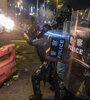 Los policías reprimieron otra jornada de protesta.  (Fuente: AFP)