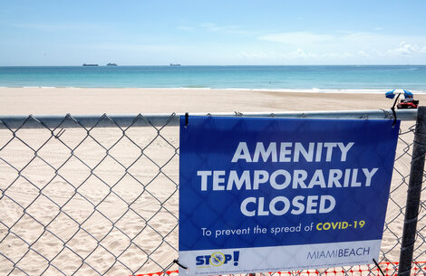 Coronavirus en Florida: Toque de queda y cierre de playas en Miami