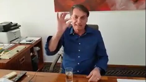 El polémico video de Bolsonaro tomando cloroquina