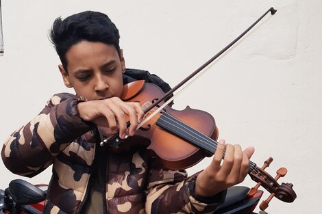 El emotivo mensaje del joven violinista a Alberto Fernández