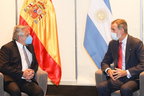 Alberto Fernández se reunió con Rey de España