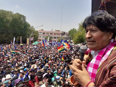 Las fotos del momento de la vuelta de Evo Morales a Bolivia