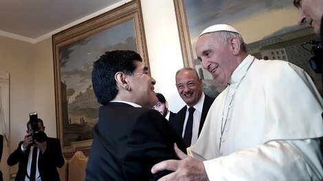 El Papa definió a Maradona como 