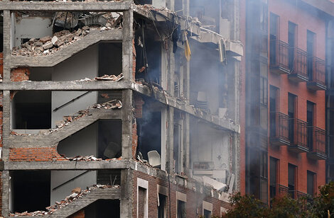 Los videos de la explosión en Madrid 