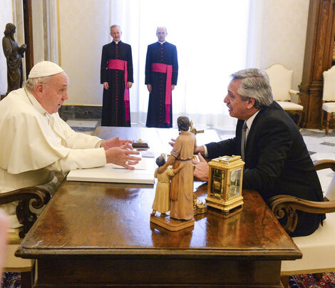 Sintonía fina entre Fernández y el Papa