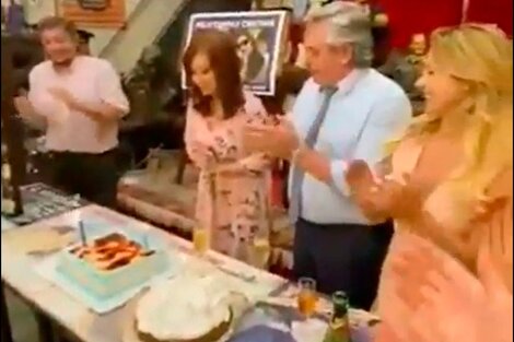 El festejo de cumpleaños de Cristina Kirchner con Alberto Fernández y Máximo