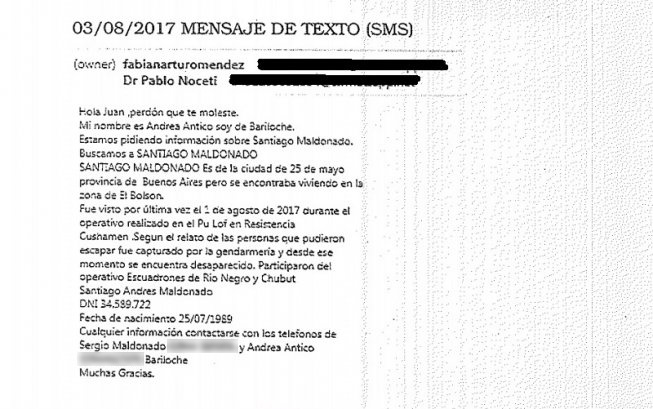 Caso Maldonado: piden que se reabra la causa por espionaje 2 La causa por espionaje a Sergio Maldonado fue archivada | El hermano de Santiago Maldonado había denunciado tareas de inteligencia de Gendarmería durante el macrismo | Página12