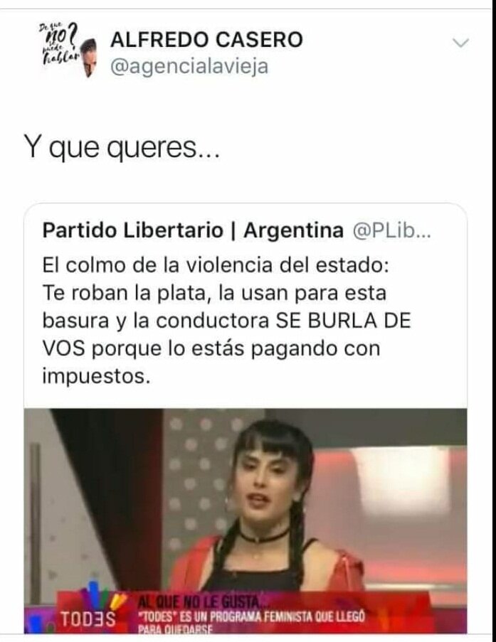 Atacan a una atacan a Todes Un programa feminista en el canal