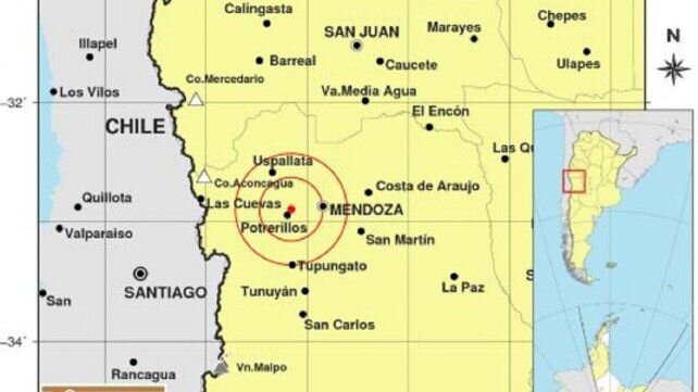 Mendoza: se registró un sismo de magnitud 4.0 