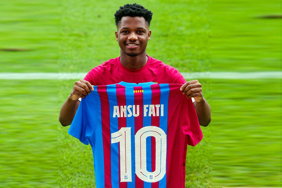 Ansu Fati, heredero de la 10 de Lionel Messi en Barcelona