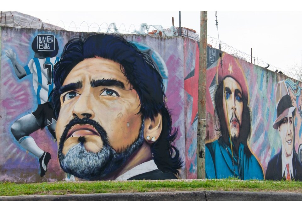 Las paredes de Maradona con el arte