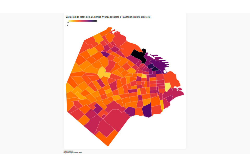 Javier Milei creció en CABA con votos que le sacó al macrismo: el mapa que muestra los resultados