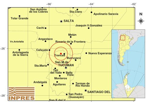 Sismo en Tucumán: el temblor duró 10 segundos