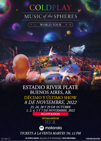 Coldplay anunció 10ma fecha en River y superó a Roger Waters: cómo comprar las entradas | Están a la venta a través de All Access | Página12