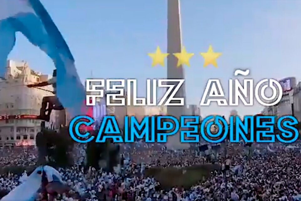 La Selección argentina posteó un video para despedir el año en que se consagró campeón del mundo