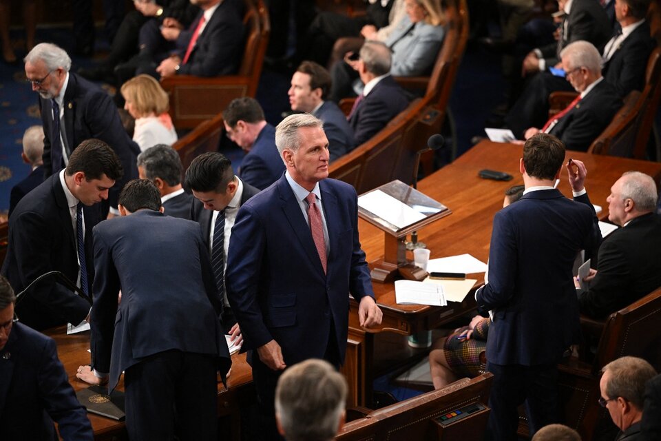 La Cámara de Representantes suspendió la sesión sin lograr elegir a su presidente republicano
