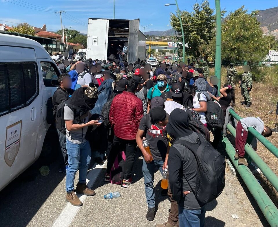 Crisis migratoria: rescatan a 269 migrantes en el sur de México