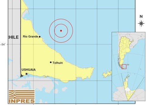 Temblor en Tierra del Fuego: un sismo en el Mar Argentino sacudió a la ciudad de Río Grande