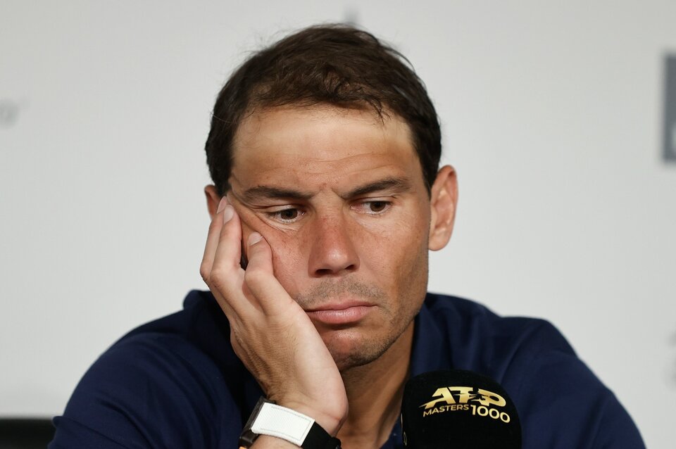 Nadal se bajó de Madrid y peligra su participación en Roland Garros
