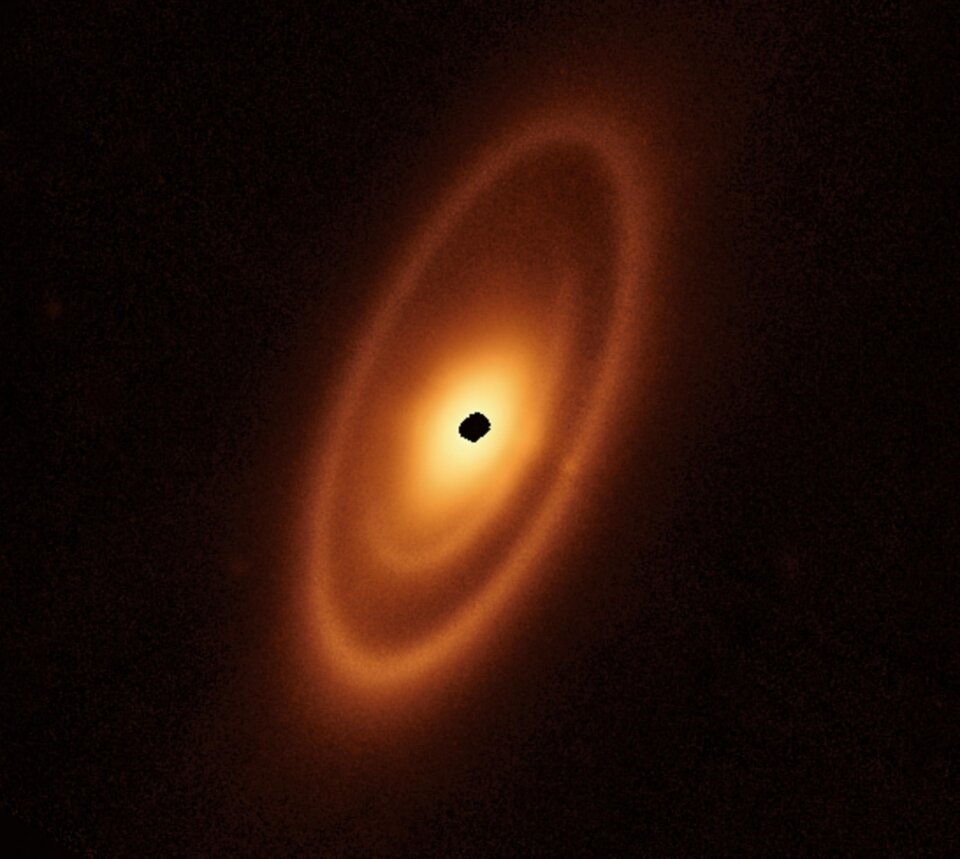 La NASA capta la primera imagen infrarroja de un cinturón de asteroides fuera del sistema solar 