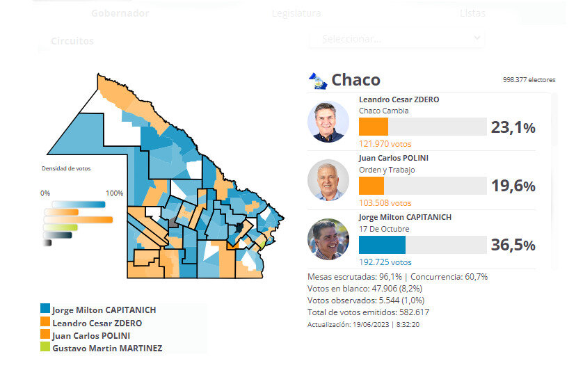 Elecciones PASO en Chaco: el mapa interactivo con los resultados