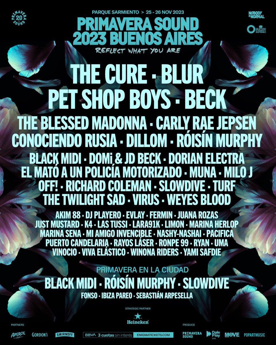 Primavera Sound Argentina 2023 ya tiene lineup completo The Cure confirmado Página12