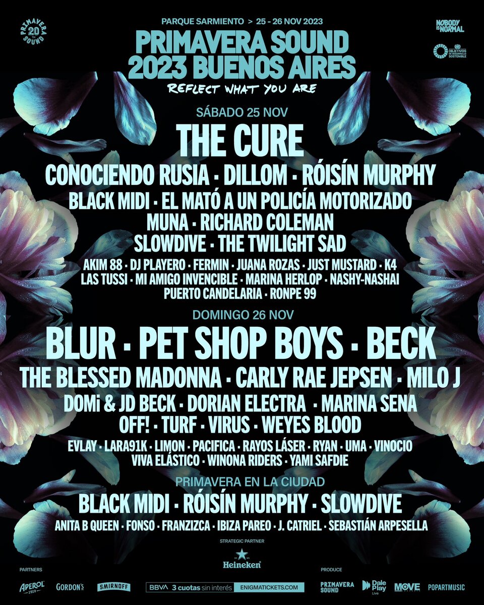 Primavera Sound 2023 se conoció el lineup día por día Estación K2