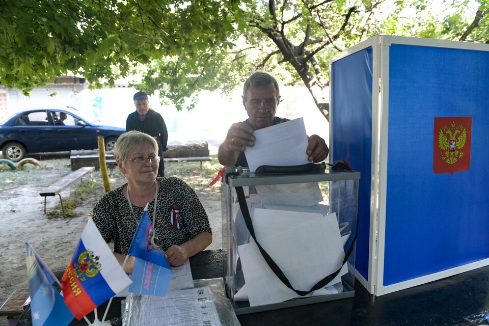 Rusia organiza elecciones en las provincias ocupadas a Ucrania