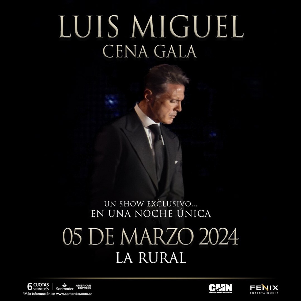 Entradas para Luis Miguel en Argentina 2025 a la venta precios y cómo