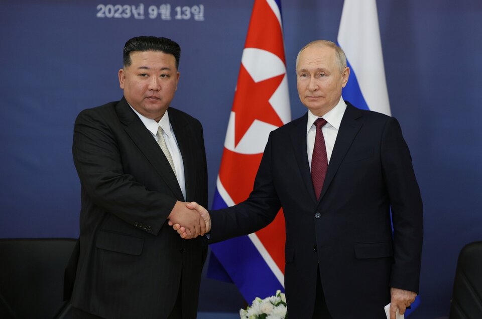 Kim Jong-un prometió ayudar a Putin en su lucha 