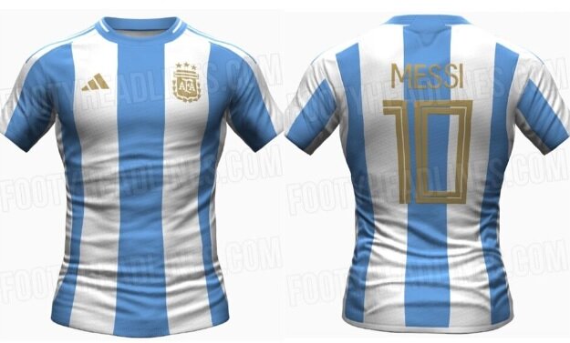 Filtran la nueva camiseta que usaría la selección argentina a partir de la  Copa América 2024, La casaca titular y suplente, Página