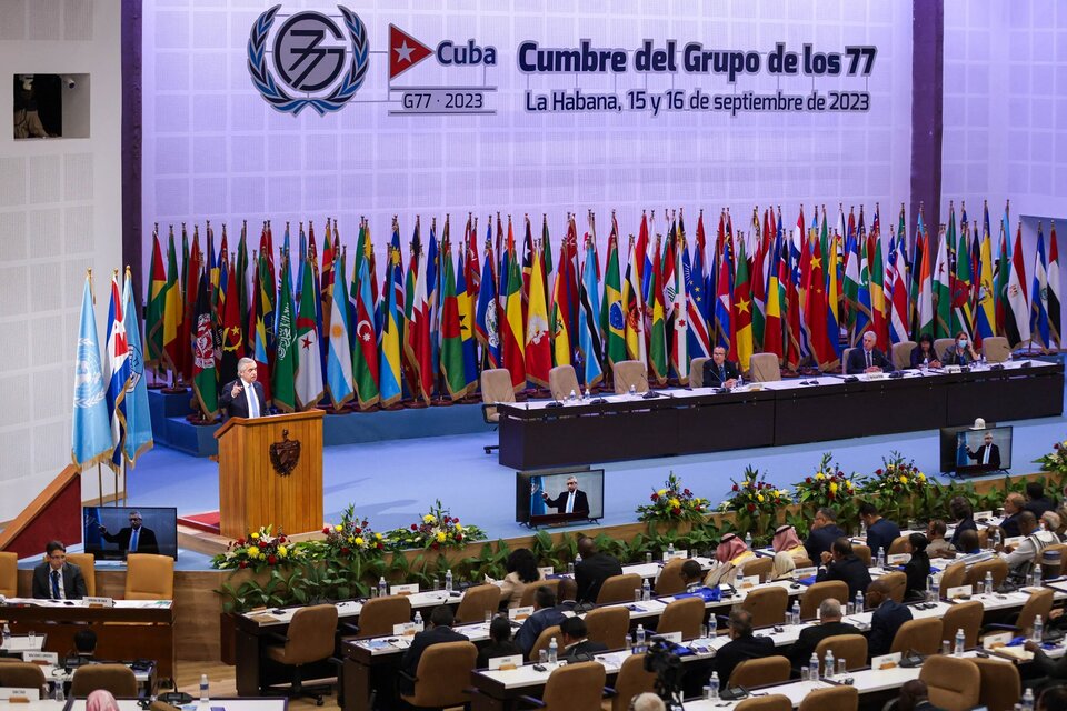 El planteo de la Argentina en la cumbre del G77+China 