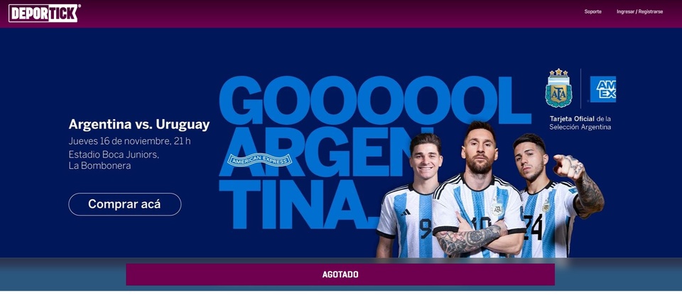 HOY COMIENZA LA VENTA DE ENTRADAS PARA VER A LA SELECCIÓN ANTE URUGUAY EN  LA BOMBONERA