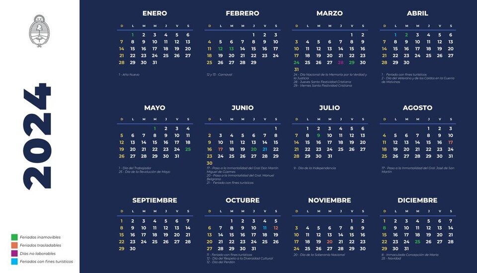 Calendario Oficial De Feriados: Todos Los Fines De Semana Largos Del ...