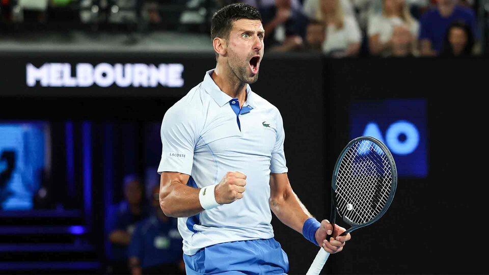 Los números Djokovic en el Abierto de Australia que preocupan a Sinner