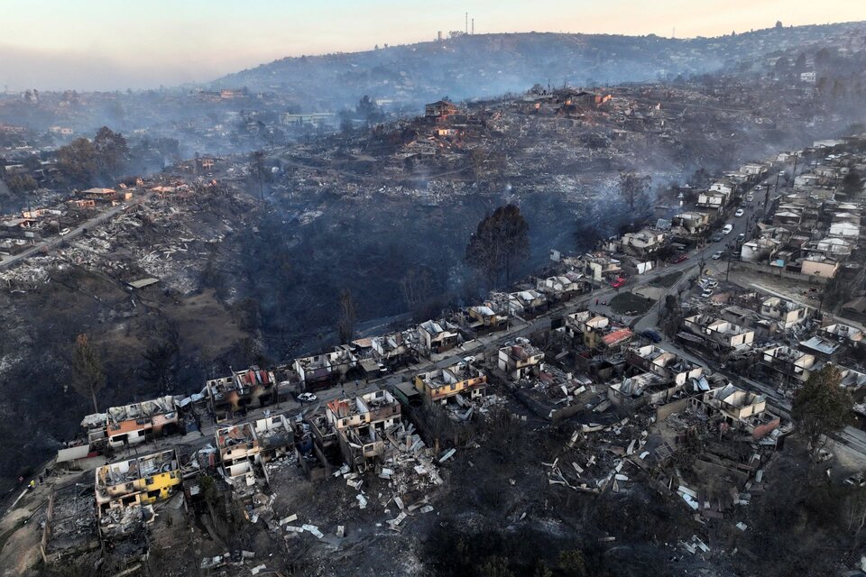 Chile: 19 muertos por incendios forestales