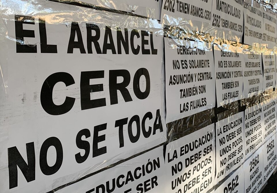Marchas de estudiantes en Paraguay por el “Arancel cero”