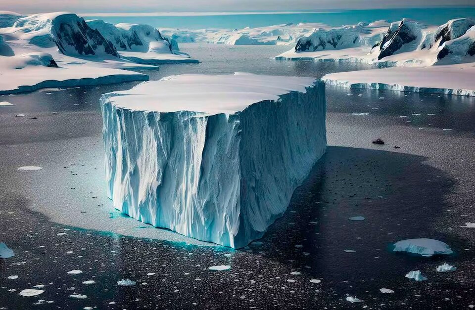 El iceberg más grande del mundo gira hace meses en una trampa oceánica