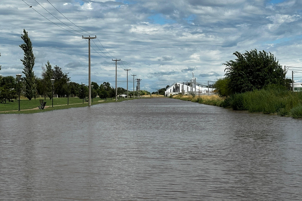 América quedó bajo el agua