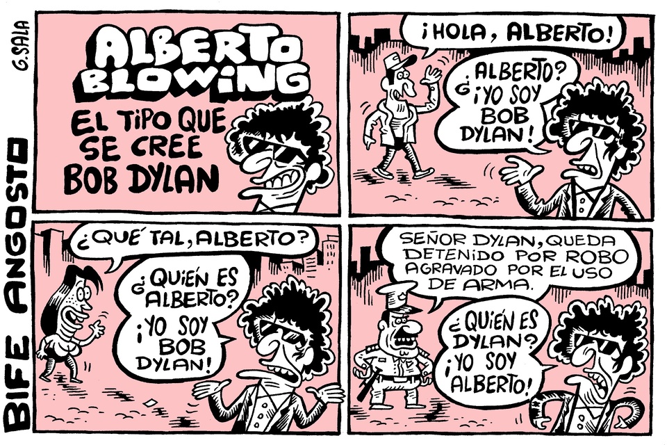 Alberto Blowing, el tipo que se cree Bob Dylan