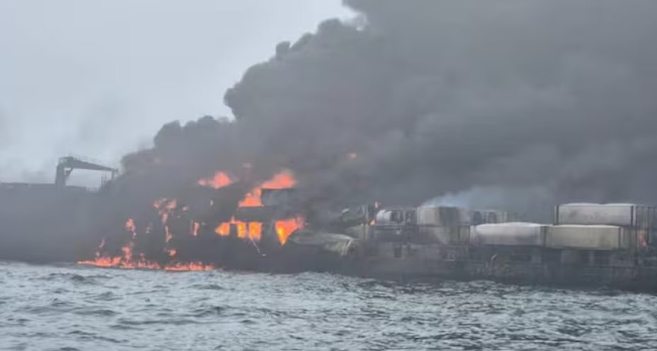 Desesperado rescate en el Mar del Norte tras la colisión de un petrolero y carguero