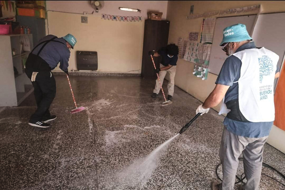 Las escuelas después del temporal