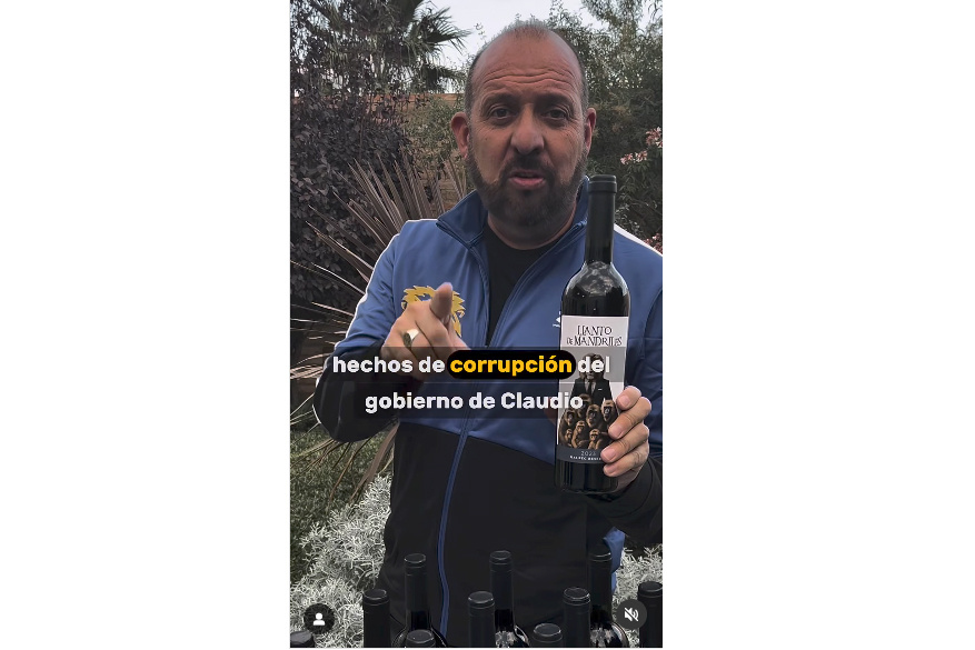 Un diputado libertario sortea 50 vinos como parte de su campaña