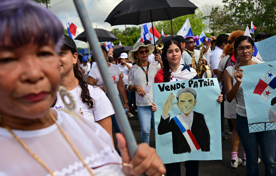 Masiva marcha en Panamá contra la presencia militar de Estados Unidos